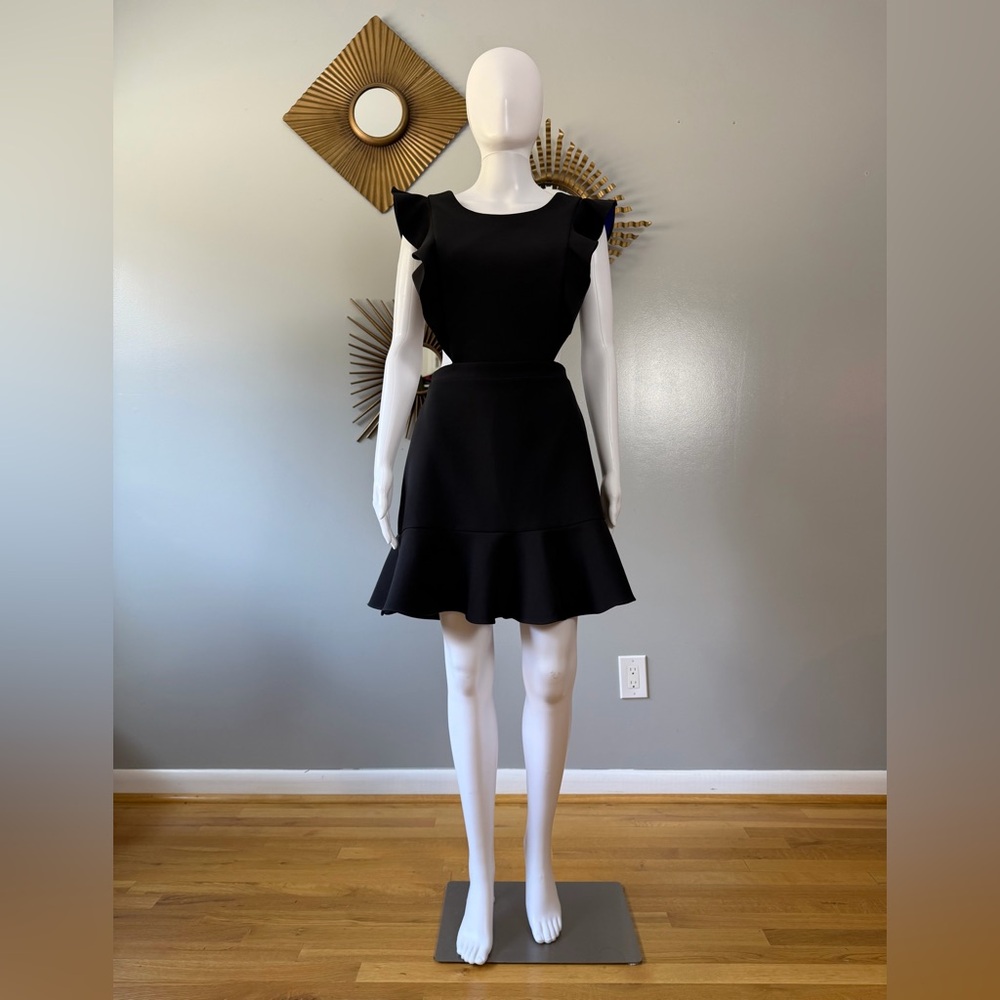 BCBGMaxAzria Black Nicole Backless Dress